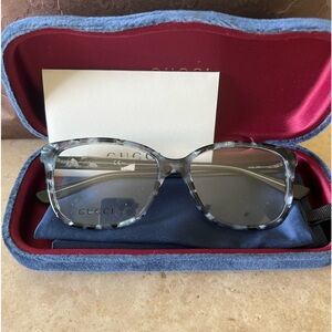 Gucci Blue Tortoise Frames